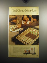 1973 Gold Medal Flour Ad - Triple Treat Holiday Bars - £14.54 GBP