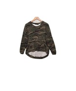 RDI Thermal Shirt Womens XS Green Camoflauge Long Sleeve Kangaroo Pocket - £10.94 GBP