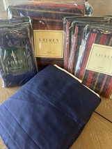 New Ralph Lauren Studio Stripe Red King Duvet Set, King &amp; Std Shams &amp; Bedskirt - $391.05