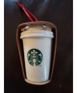 Starbucks 2014 Coffee To Go Cup Ornament - White - $24.65