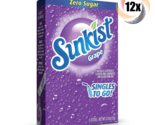 12x Packs Sunkist Singles To Go Grape Drink Mix ( 6 Packets Each ) .53oz - $26.92