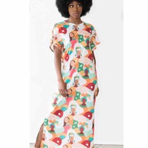 Izzy &amp; Liv Her Future Is Bright Ethnic Print Soft Jersey Knit Maxi Dress... - $42.08