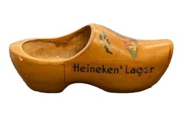 Heineken’s Lager Beer Hand Carved Wooden Dutch Shoe - £7.83 GBP