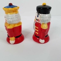 Nutcracker Salt &amp; Pepper Shakers 4&quot; Set Christmas Red Jacket Soldiers Holidays - £7.90 GBP