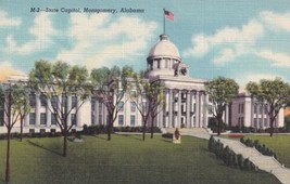 Montgomery AL Alabama State Capitol Building Postcard D56 - £2.35 GBP