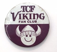 Minnesota Vikings TCF Viking Fan Club Pin Purple White 2.25&quot; - $5.00