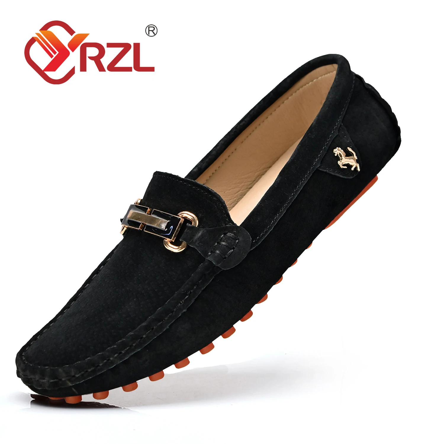 Loafers Men Big Size 48 Soft Driving Moccasins High Quality Flats Genuin... - $47.78