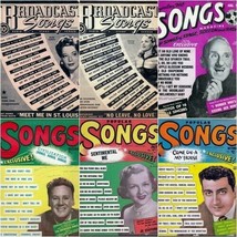 Song Lyric Publications Lot of Six 1941 - 1950 Durante Johnson Bennett F... - £9.82 GBP