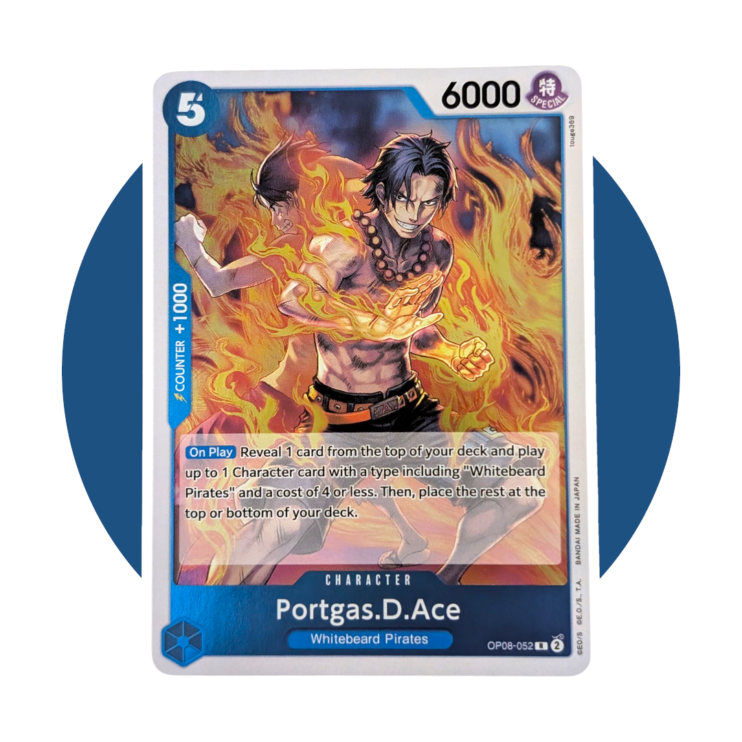 Two Legends One Piece Card (AX07): Portgas D. Ace OP08-052, Holo - $4.90