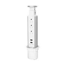Pop Up Outlet For Countertop, Receptacle Power Strip With 3 Ac Outlet 2 ... - £60.29 GBP