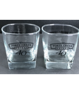 FORTY CREEK Whisky Lot of 2 Canadian Square Bottom Rock Low Ball Cocktai... - $10.73 CAD