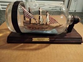 GALEAZA SIGLO XVI SHIP IN A BOTTLE - $65.00