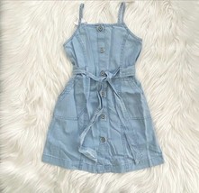 Gap Kids Girls Chambray Denim Button Front Belted Dress/ XS(4-5Y) / NWT - £18.34 GBP