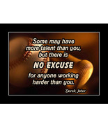 Derek Jeter Inspirational Baseball Quote Print Poster Print Wall Art Gift - £18.08 GBP+