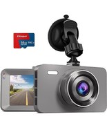 Dash Cam for Cars with 64G SD Card 3&#39;&#39; IPS Screen Car Camera 176 Wide An... - £56.92 GBP