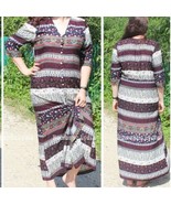 Print Floral Loose Boho Bohemian Beach Maxi Dress - $35.00