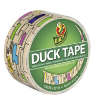 Duck Tape Brand Printed Patterned Duct Tape, Skyline Design, 1.88&quot; X 10 ... - £7.03 GBP