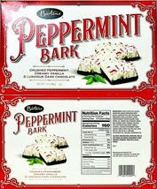 (2 Ct) Bartons Peppermint Bark Crushed Peppermint Vanilla &amp; Dark Chocolate 7 Oz - £19.70 GBP