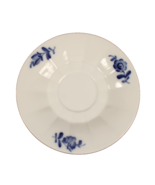 Royal Copenhagen Flow Blue Flower Saucer Ribbed Vintage Denmark Numbered... - $26.11 CAD