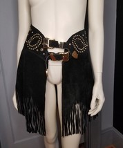 Kathrine Baumann Chaps Skirt Belt 1980s 80s Western Suede Cowgirl Swarov... - $34,888.05 MXN