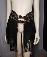 Kathrine Baumann Chaps Skirt Belt 1980s 80s Western Suede Cowgirl Swarov... - $34,637.20 MXN