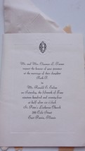 Vintage Wedding Invitation And Wedding Napkin 1974 - $1.99