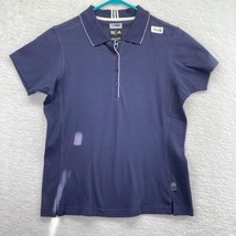 New Adidas Womens Golf Polo Shirt Size Medium  Climalite Stretch Navy Bl... - £14.23 GBP