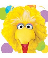 Sesame Street Big Bird Lunch Napkins Elmo Birthday Party Supplies 16 Cou... - €4,54 EUR