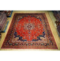 Vintage 10x12 Hand Knotted Worn Repair Antique Rug B-74672 - £3,660.02 GBP