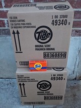 2 New Cases Tide Original Scent Detergent  Coin Vendor 156 Packs/Case - $89.99