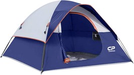 Campros Cp 3 Person Tent - Dome Tents For Camping, Waterproof Windproof - £51.34 GBP