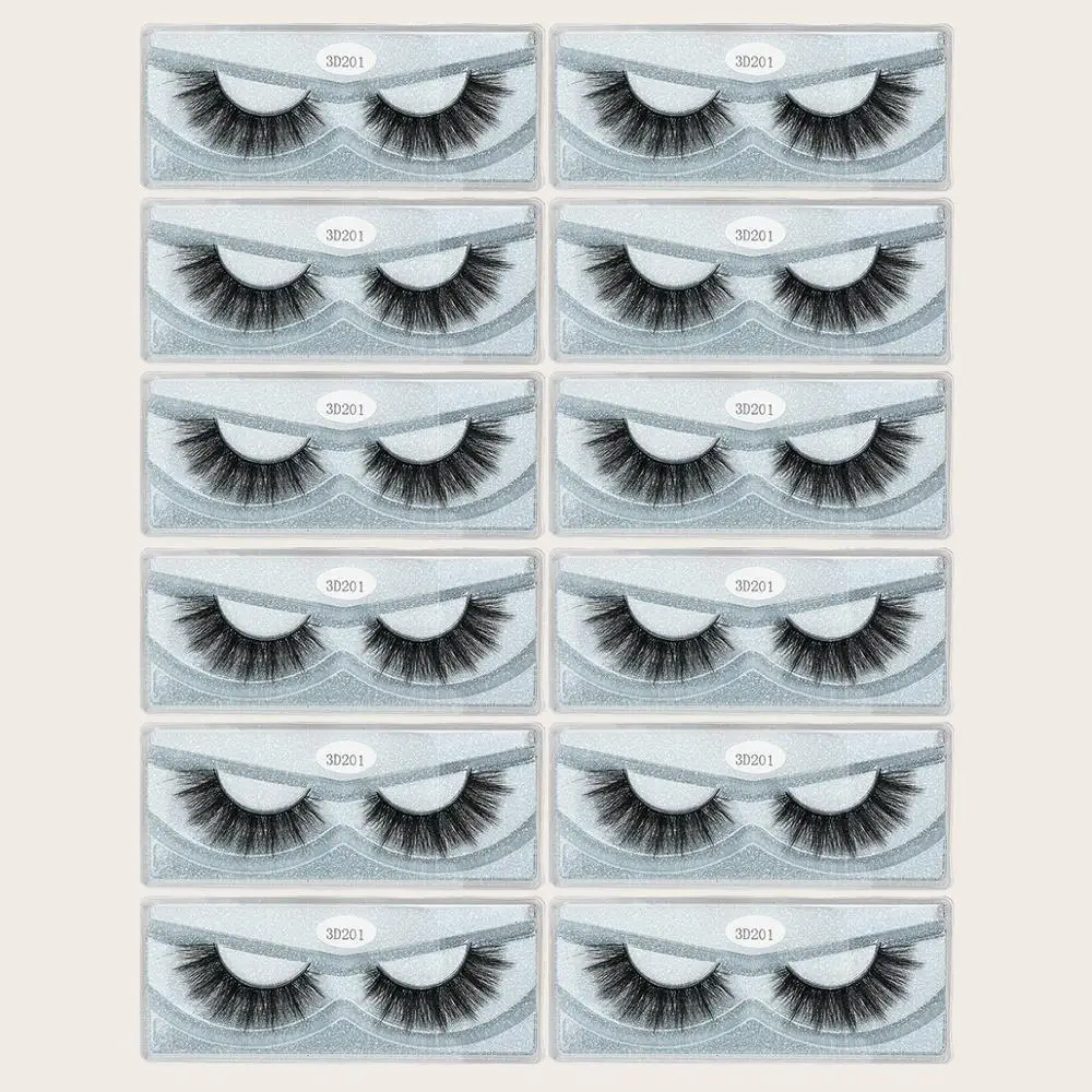 3D Handmade Mink Lashes 12 Pairs 4 Styles Mixed False Eyelashes  Lashes and Long - $47.10