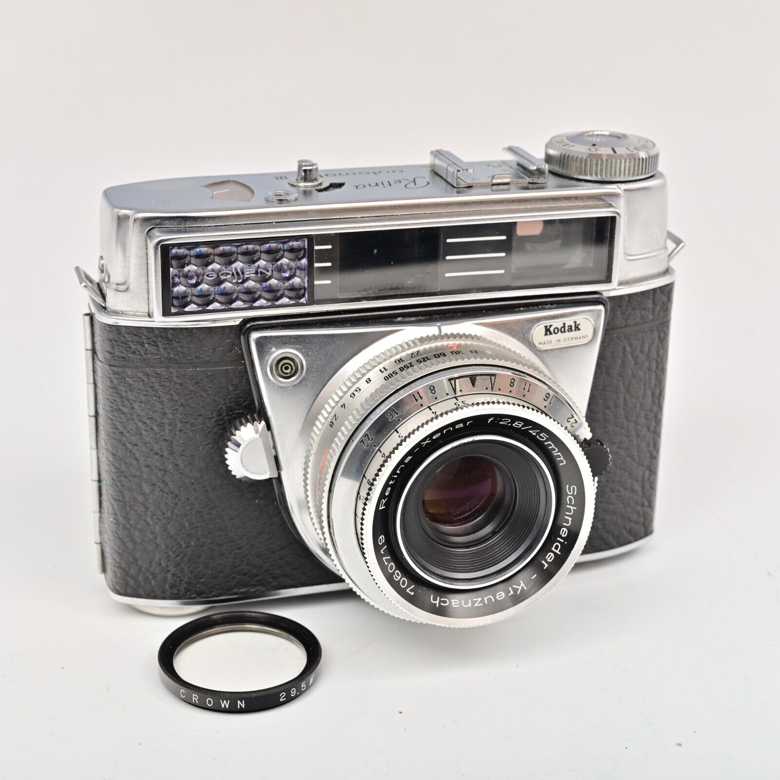 Kodak Retina Automatic III 3 Camera Schneider Xenar 45mm f2.8 & UV Filter Tested - $74.76