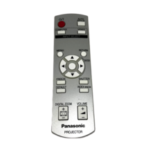 Panasonic Projector Remote Control N2QAYB000172 OEM Silver Tested Works Cleaned - $15.47