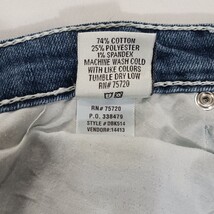 Daytrip Aries DBK514 Women's Blue Stretch Denim Low Rise Cropped Jeans (27×25) image 5