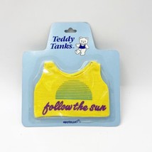 NEW VTG 1987 APPLAUSE Teddy Tees &quot;Follow The Sun&quot; Mini Tank Top - $14.99