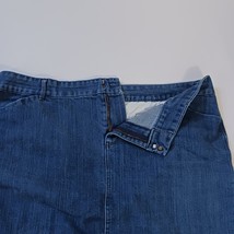 Old Navy Denim Jean Skirt Women's Size 18 Back Slit Blue Trouser Skirt RN#54023 image 9