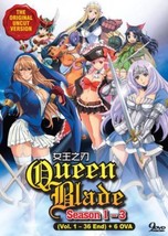 Queen&#39;s Blade (Season 1 - 3) +Bonus 6 Ova Ship From Usa - £17.98 GBP