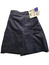 NWT Royal Park Navy Blue Uniform Skirt Skort Girls 6 New Elastic 1998 Sc... - £3.89 GBP