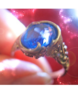 HAUNTED RING WIZARD'S BLUE FLAME EMPOWER WHAT YOU WISH SECRET OOAK RARE MAGICK - $288.77