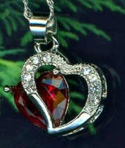 Blatt Unendlichkeit Liebe Herz Anhänger Halskette Geburtsstein Kristalle... - £25.54 GBP