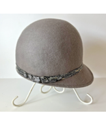 Ladies Badgley Mischka Black Wool Designer Retro Hat with Crystal - Size... - €17,18 EUR
