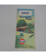 Vintage Gulf Oil Denver Road Map 1969 - £8.52 GBP