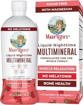 MaryRuth&#39;s Liquid Nighttime Multimineral - Cranberry Dream 32 Fl Oz (Ope... - $22.49