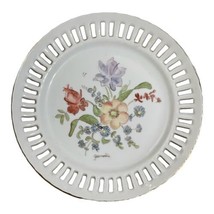 Beatrice Grenoble Porcelain Artist Handpainted Floral Collector Plates 8&quot; - £7.80 GBP