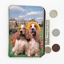 Cocker Spaniel Paris Travel : Gift Coin Purse Dog Pet Puppy Animal Cute Funny - £7.85 GBP