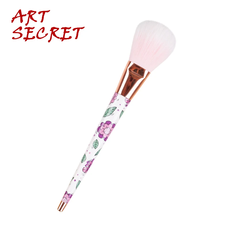 Der brush cosmetic tool makeup brush soft synthetic duo fiber rose gold ferrule plastic thumb200