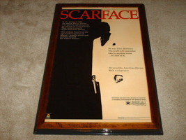 Hand Crafted Large &quot;SCARFACE&quot; Movie Poster Picture Frame Permanent Mount GLOSSY - £111.64 GBP