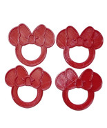 Minnie Mouse Themed Red Napkin Ring Holders Set Of 4 Made In USA PR4812 - $6.84 CAD