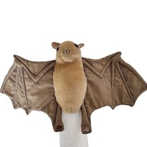 Vintage 1994 Plush Bat 9 in Tan Brown Wings Hand Puppet Stuffed Animal - $20.57